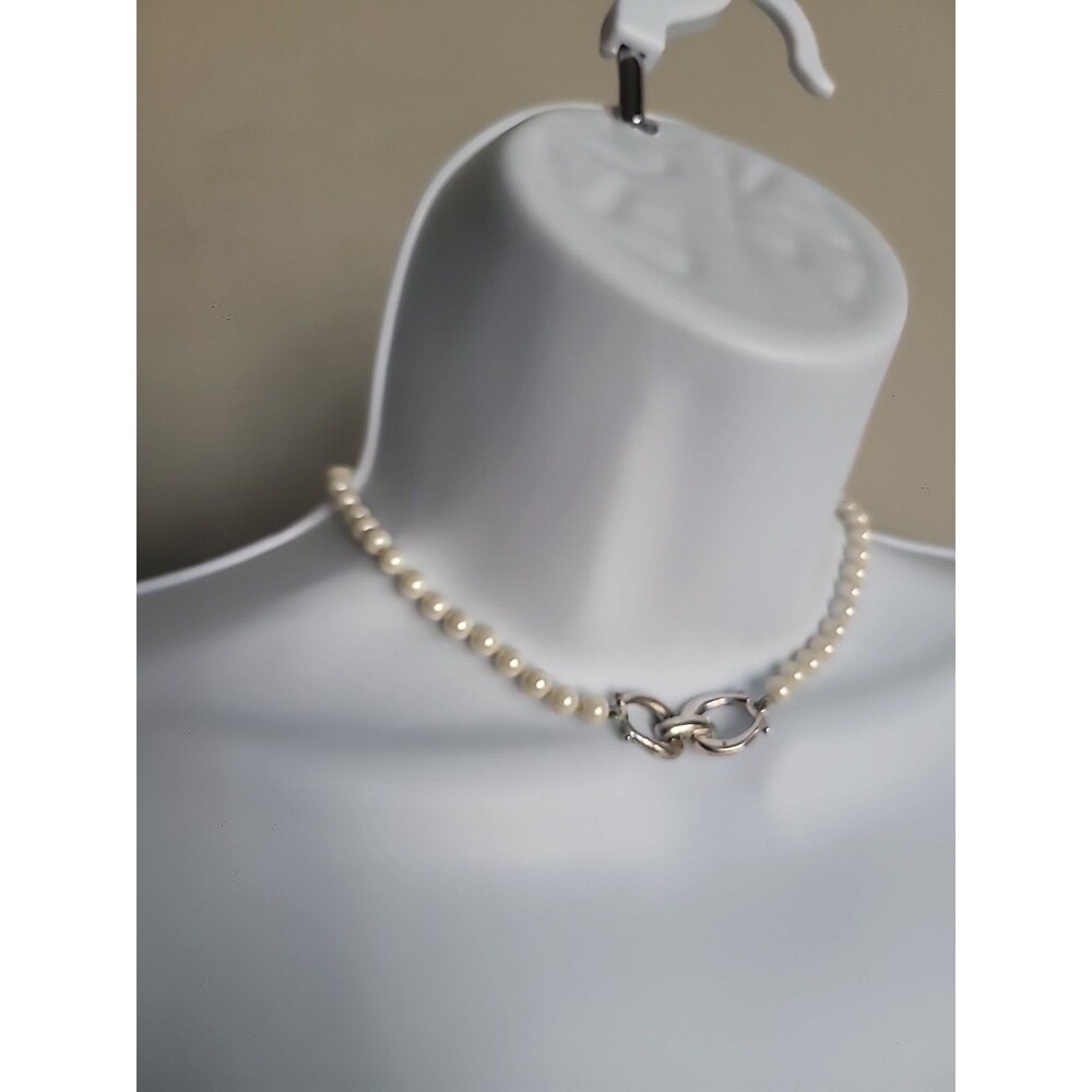 Vintage Faux Pearl Choker Necklace